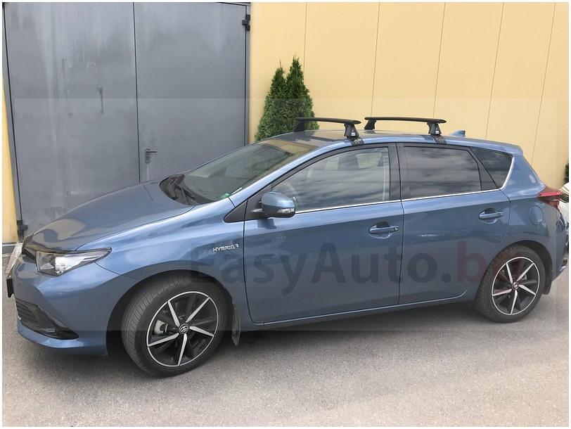 Черни Аеродинамични алуминиеви греди Cruz Airo Dark T за Toyota Auris Хечбек модел 2013 до 2019 година