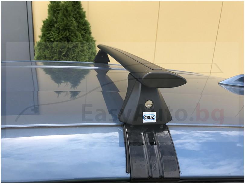 Черни Аеродинамични алуминиеви греди Cruz Airo Dark T за Toyota Auris Хечбек модел 2013 до 2019 година