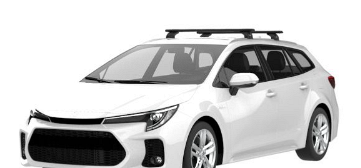Черни Аеродинамични Алуминиеви греди Cruz Airo Dark T за Suzuki Swace модел от 2020 година и нагоре с плътни надлъжни греди