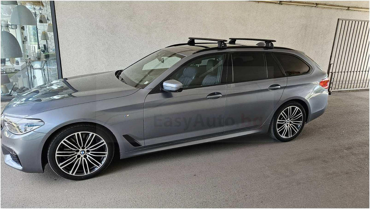 Черни Аеродинамични алуминиеви греди Cruz Airo FIX Dark за BMW 5 комби G31 модел след 2017 година