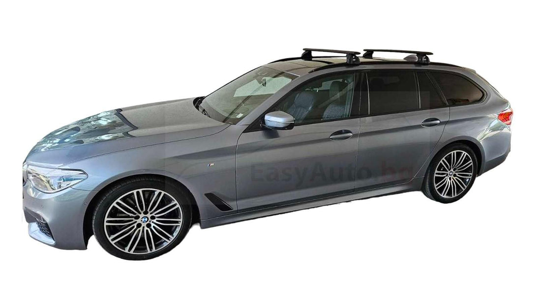 Черни Аеродинамични алуминиеви греди Cruz Airo FIX Dark за BMW 5 комби G31 модел след 2017 година