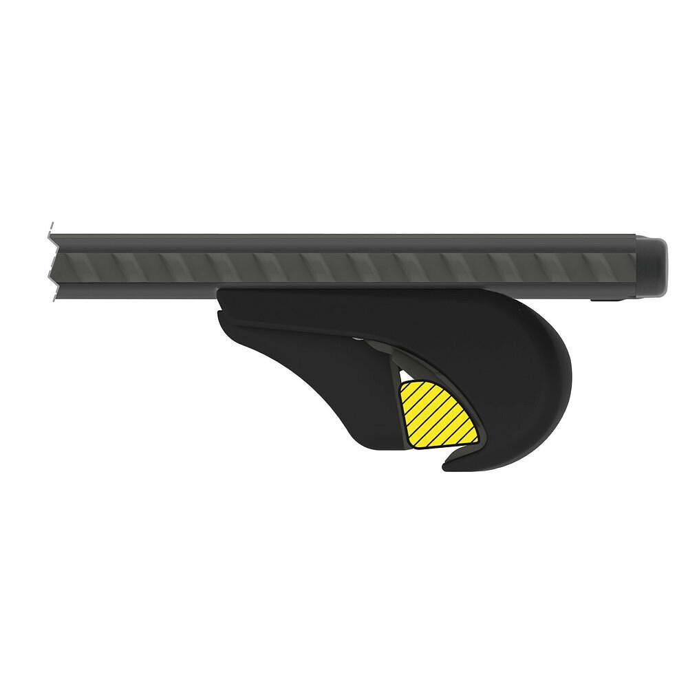 Черни аеродинамични алуминиеви греди Nordrive RAIL SILENZIO Black 127 см. за автомобили с Вградени надлъжни греди