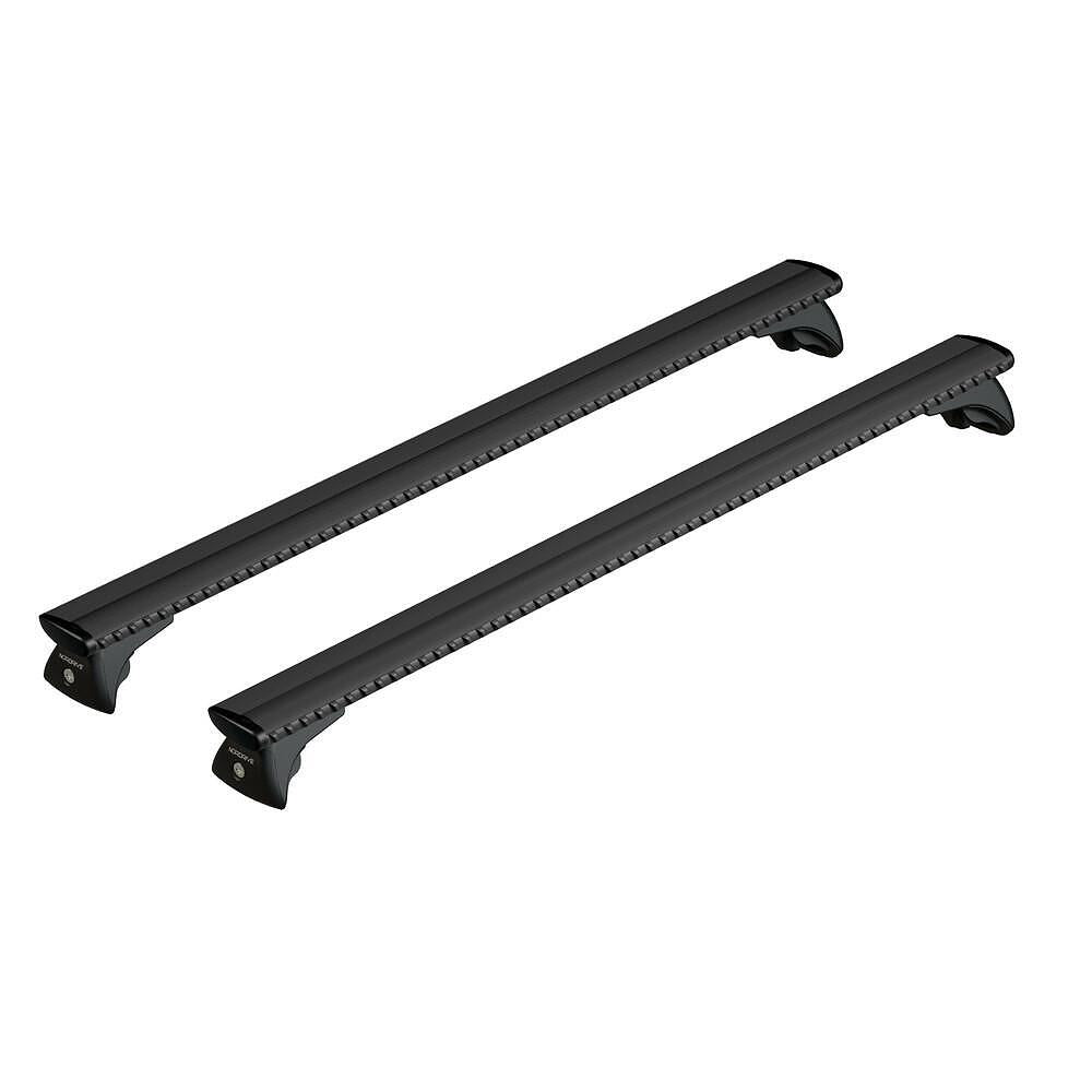 Черни аеродинамични алуминиеви греди Nordrive RAIL SILENZIO Black 140 см. за автомобили с Вградени надлъжни греди