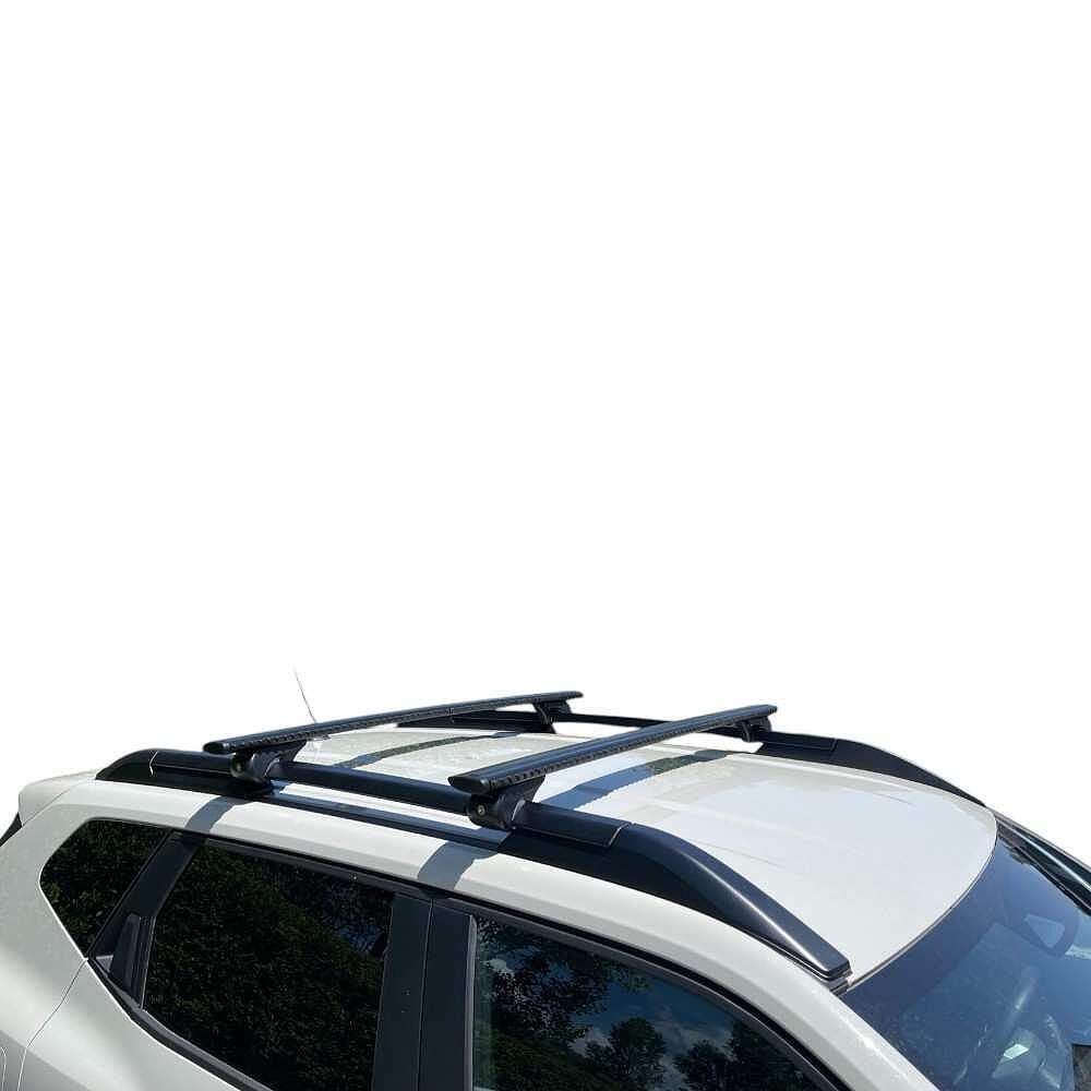 Черни аеродинамични алуминиеви греди Nordrive RAIL SILENZIO за Dacia Duster модел от 2024 година нагоре