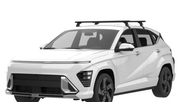 Черни аеродинамични греди Cruz Airo Dark за Hyundai Kona модел от 2023 година и нагоре без надлъжни греди