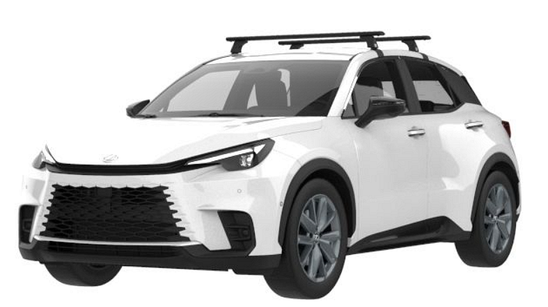 Черни аеродинамични греди Cruz Airo Dark за Lexus LBX модел от 2023 година и нагоре без надлъжни греди