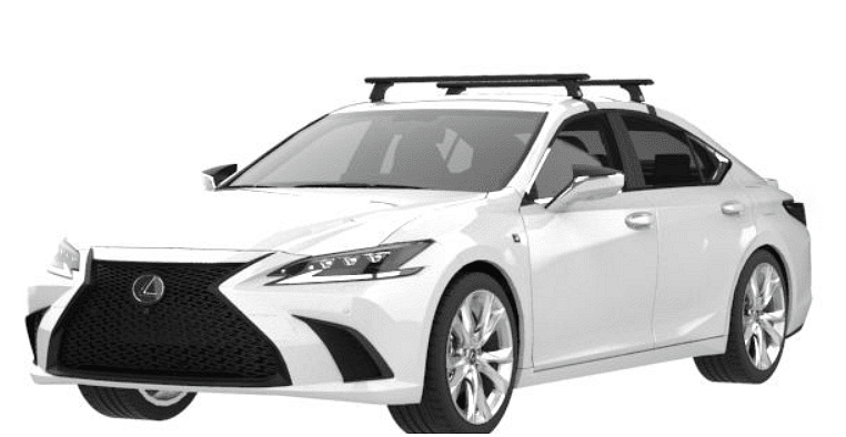 Черни аеродинамични греди Cruz Airo Dark за Lexus ES модел от 2018 година и нагоре