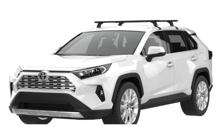 Черни аеродинамични греди Cruz Airo Dark за Toyota RAV4 модел от 2019 година и нагоре без надлъжни греди