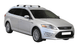 Черни аеродинамични греди Yakima Flush за Ford Mondeo комби след 2007 до 2014 година със стандартни повдигнати надлъжни греди