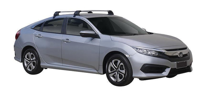 Черни аеродинамични греди Yakima Flush за Honda Civic Sedan след след 2016 година