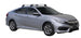 Черни аеродинамични греди Yakima Flush за Honda Civic Sedan след след 2016 година