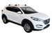 Черни аеродинамични греди Yakima Flush за Hyundai Tucson за модели БЕЗ стъклен таван от 2015 до 2017 година - модел с вградени надлъжни греди