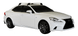 Черни аеродинамични греди Yakima Flush за LEXUS IS 250-300-350H модел след 2013 до 2024 година