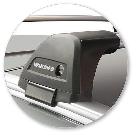 Черни аеродинамични греди Yakima Flush за Mercedes E-класа S213 комби 2016-2024 с вградени надлъжни греди