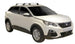 Черни аеродинамични греди Yakima Flush за Peugeot 3008 от 2016 до 2024 с вградени надлъжни греди