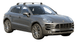 Черни аеродинамични греди Yakima Flush за Porsche Macan модел след 2014 до 2024 година с плътни вградени надлъжни греди