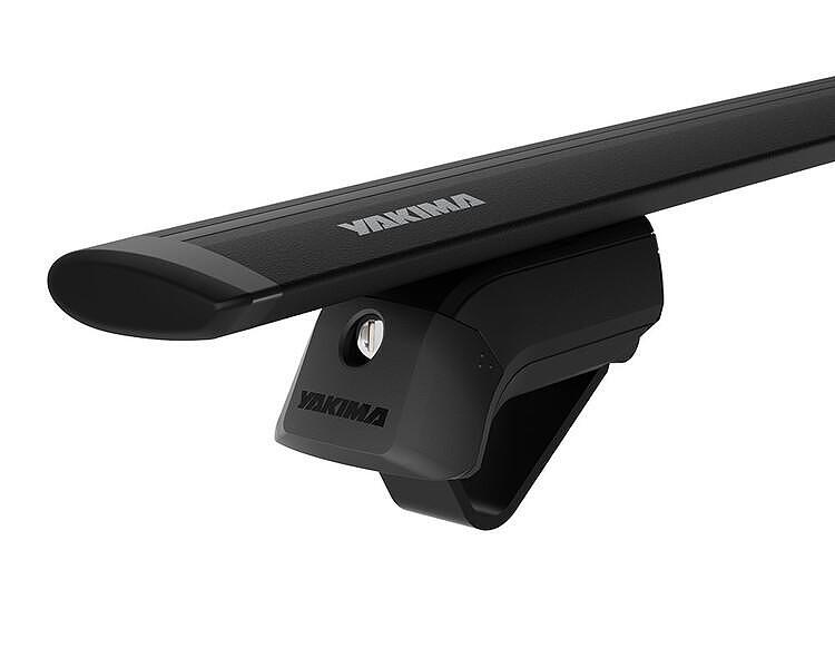 Черни аеродинамични греди Yakima JetStream 150 см. за автомобили със стандартни надлъжни греди