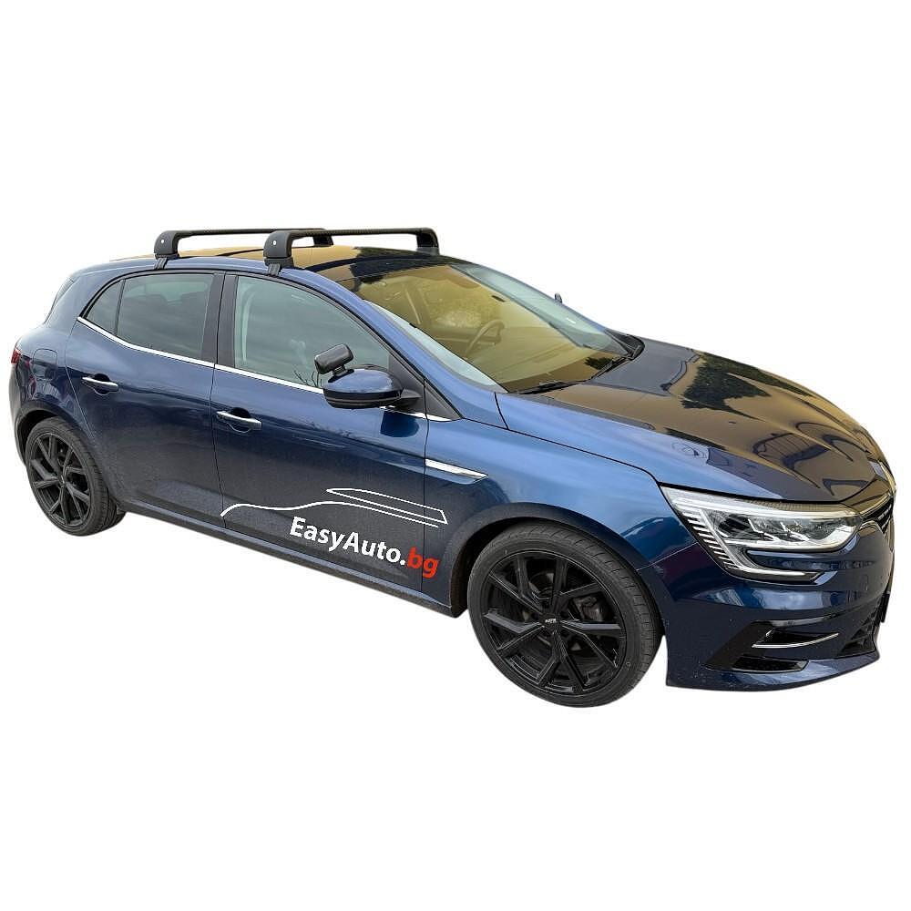 Черни аеродинамични товарни греди Silenzio Origine RF за Renault Megane 4 Хечбек модел от 2015 нагоре