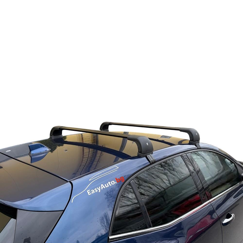 Черни аеродинамични товарни греди Silenzio Origine RF за Renault Megane 4 Хечбек модел от 2015 нагоре