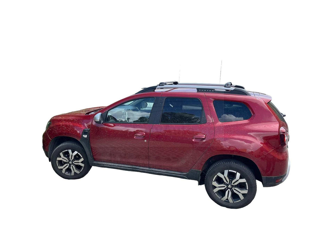 Черни аеродинамични товарни греди Turtle AIR1 за DACIA Duster след 2018 до 06.2024 година
