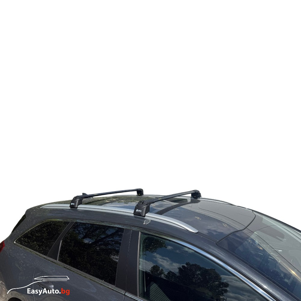 Черни аеродинамични товарни греди Turtle AIR2 за KIA Ceed комби от 2018 до 2026 година