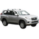 Черни аеродинамични Yakima Flush за Toyota Land Cruiser 150 от 2009 до 2024 година дълга база без надлъжни греди