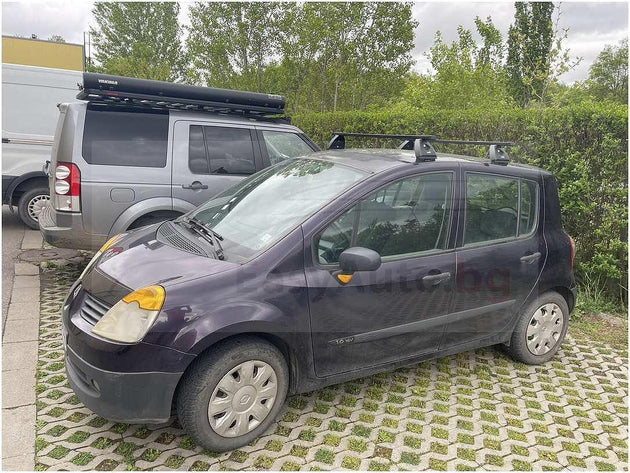 Черни Алуминиеви товарни греди за Renault Clio III Хечбек с 5 врати и Renault Modus