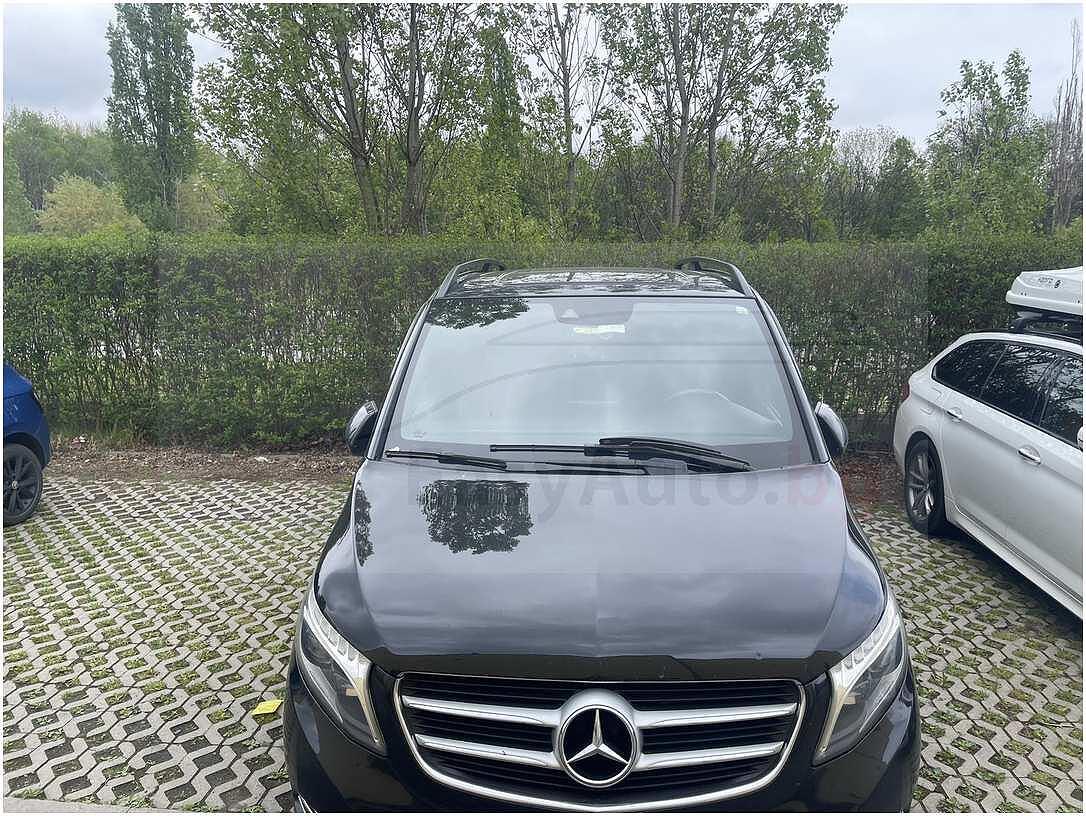Черни надлъжни греди за Mercedes V-класа Дълга база-EXTRA LONG модел от 2014 година и нагоре