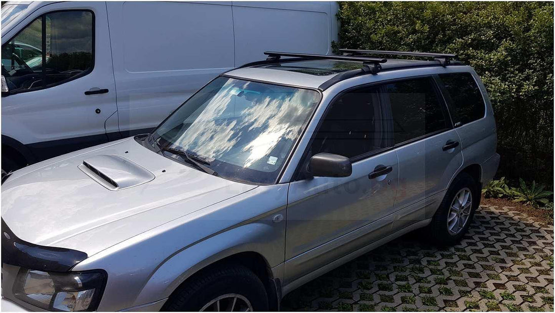 Черни напречни греди AERO 120 см. за Subaru Forester модел 2003-2008 година