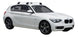 Черни супер аеродинамични греди Yakima Flush греди за BMW 1 серия F20 модел от 2012 до 2018 година