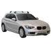 Черни супер аеродинамични греди Yakima Flush греди за BMW 1 серия F20 модел от 2012 до 2018 година