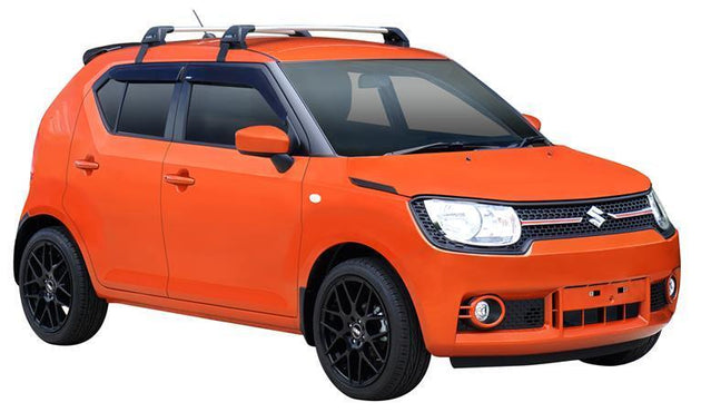 Черни Супер аеродинамични греди Yakima Flush товарни греди за Infiniti QX50, Suzuki Ignis и Chevrolet Spark