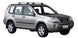 Черни Супер аеродинамични греди Yakima Flush товарни греди за Nissan X-Trail Т30 и Т31 от 2001 до 2014 година