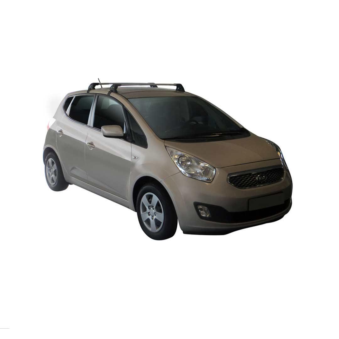 Черни супер аеродинамични греди Yakima Flush за Kia Venga и Hyundai Ix20