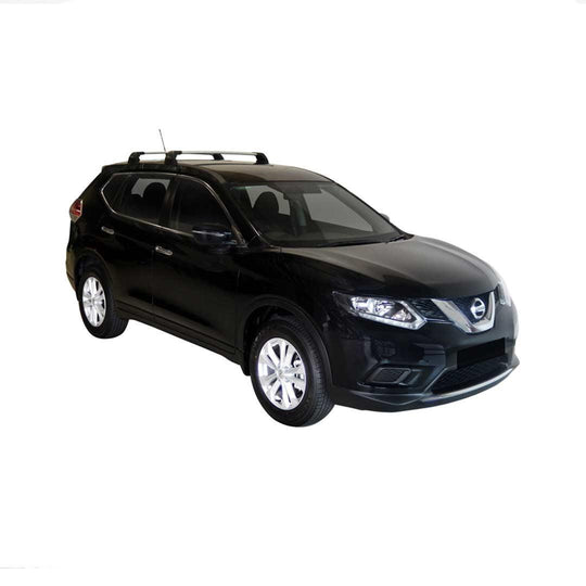 Черни супер аеродинамични греди Yakima Flush за Nissan X-Trail (T32) модел след 2014 година БЕЗ надлъжни греди