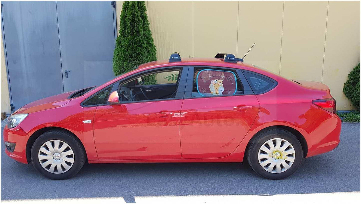 Черни супер аеродинамични греди Yakima Flush за Opel Astra J, Astra GTC и Opel Adam