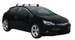 Черни супер аеродинамични греди Yakima Flush за Opel Astra J, Astra GTC и Opel Adam