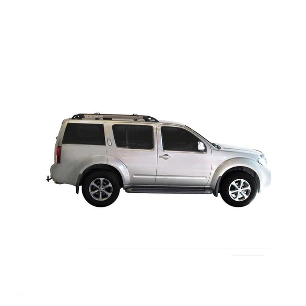 Черни супер аеродинамични греди Yakima Rail греди за Nissan Pathfinder R51 2005-2013