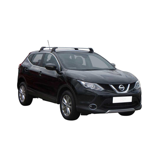 Черни супер аеродинамични греди за Nissan Qashqai модел от 2014 до 08.2021 без надлъжни греди