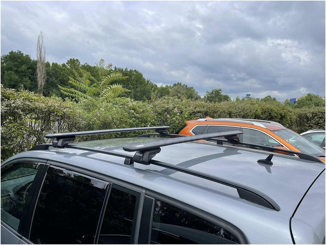 Черни Thule 7104 Wing EVO bars 127 см. за автомобили със стандартни надлъжни греди