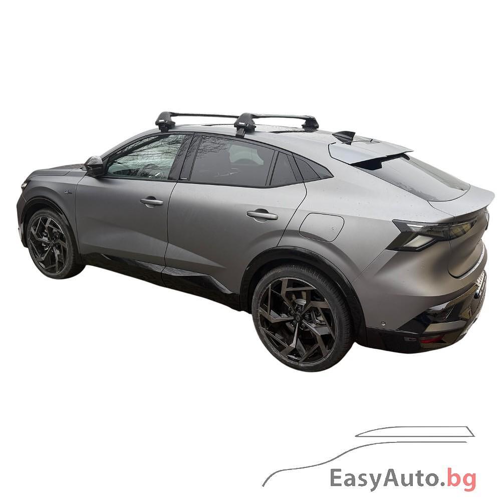 Черни товарни греди Thule EDGE 7205 Black за Renault Rafale модел БЕЗ надлъжни греди след 2024 година