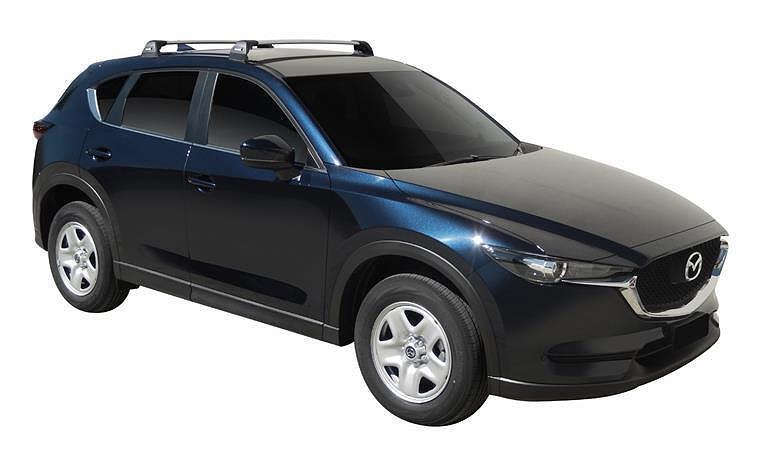 Черни товарни греди Yakima Flush за MAZDA CX-5 модел след 2017 година