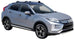 Черни аеродинамични греди Yakima Flush за Mitsubishi Eclipse Cross модел от 2017 до 2021 година