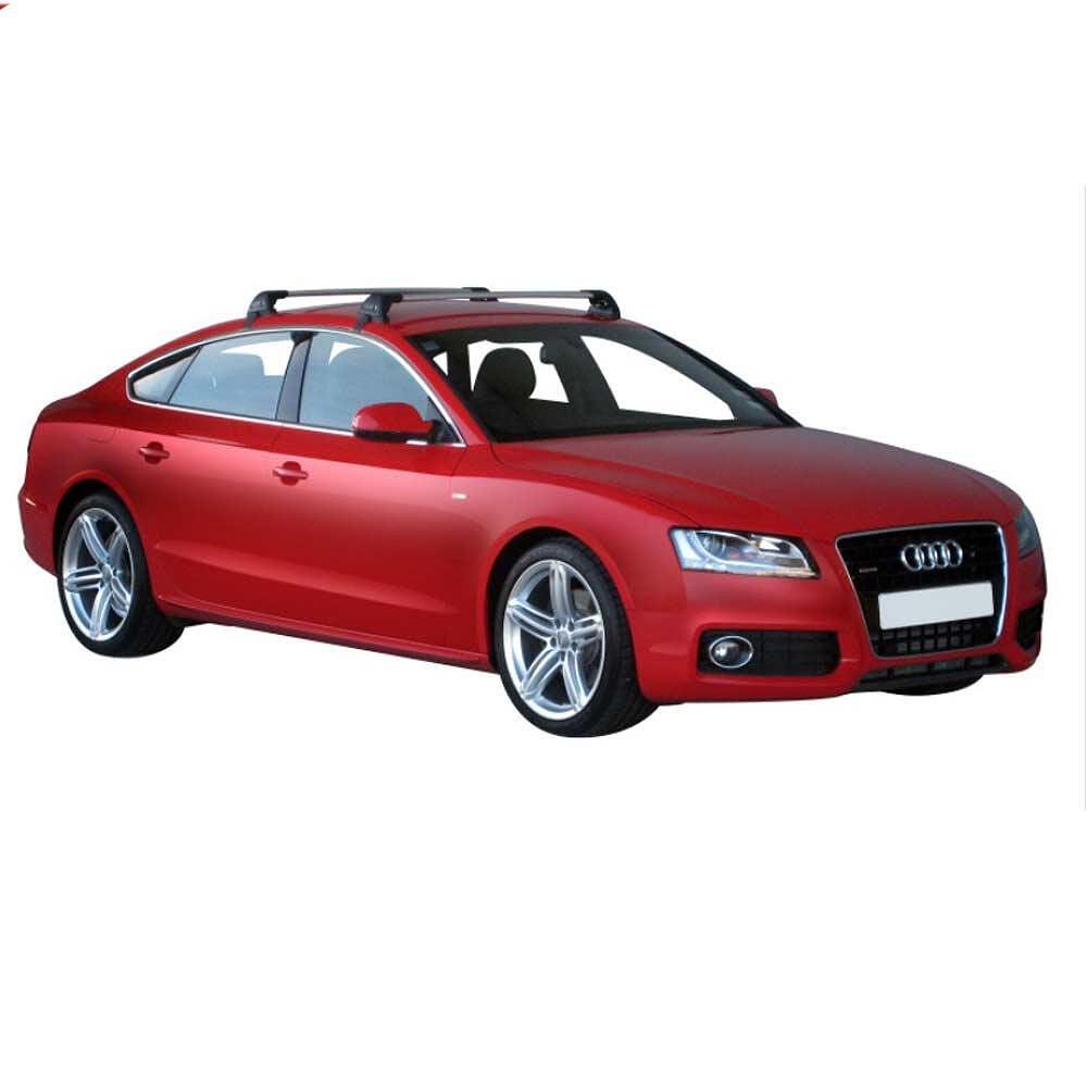 Черни Yakima Flush греди за Audi A5 Sportback модел от 2009 до 2016 година с 5 врати