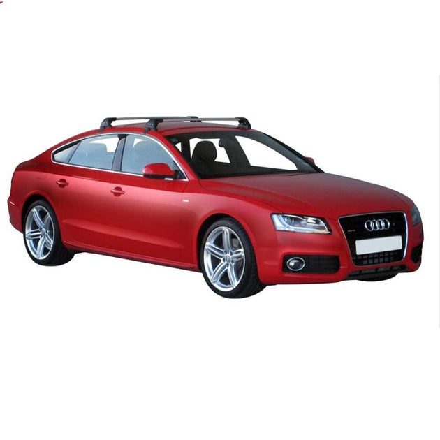 Черни Yakima Flush греди за Audi A5 Sportback модел от 2009 до 2016 година с 5 врати