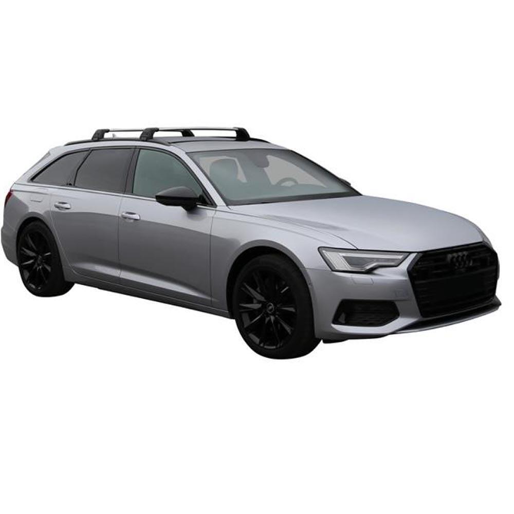 Черни Yakima Flush греди за Audi A6/RS6 Avant след 2018 година с вградени надлъжни греди