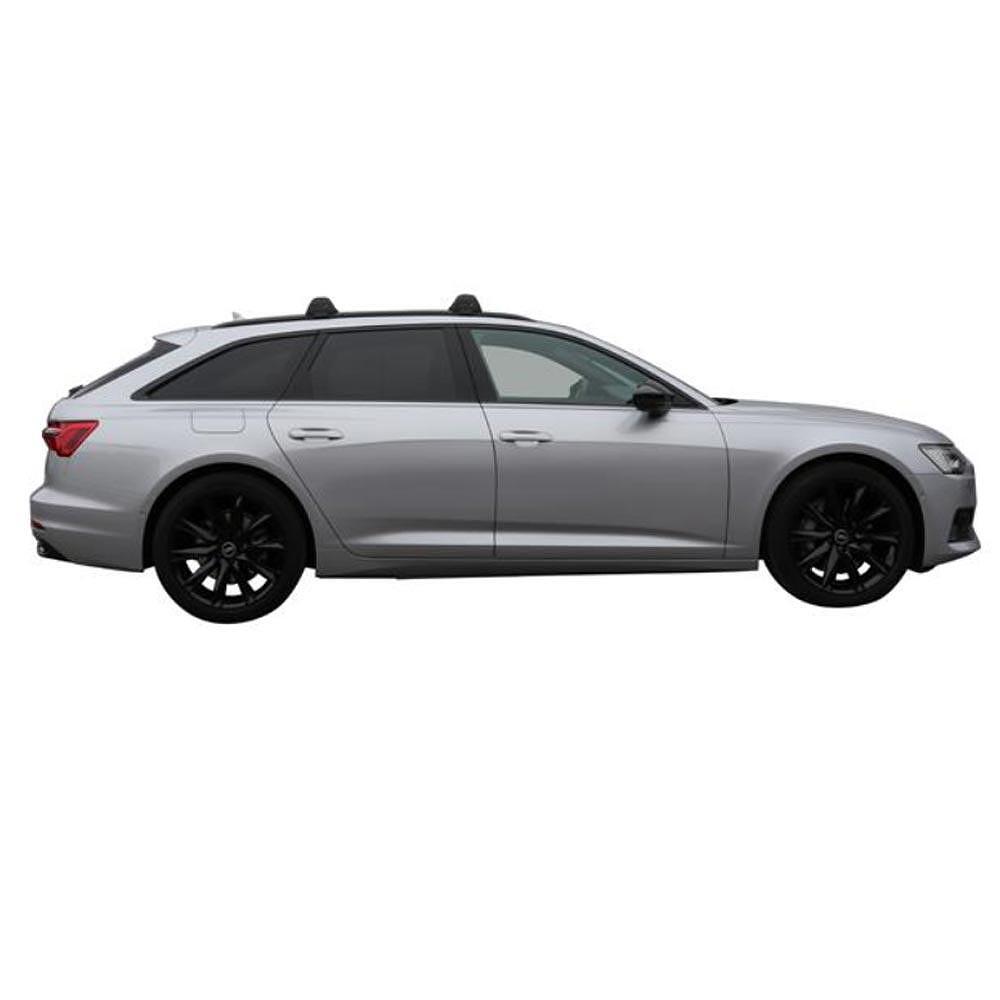 Черни Yakima Flush греди за Audi A6/RS6 Avant след 2018 година с вградени надлъжни греди