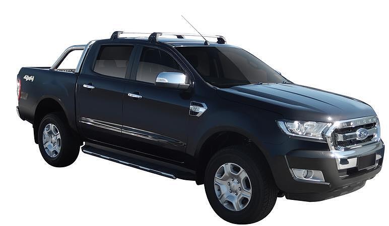 Черни Yakima Flush греди за Ford Ranger и Ranger RAPTOR Double CAB от 2012 до 2021 година