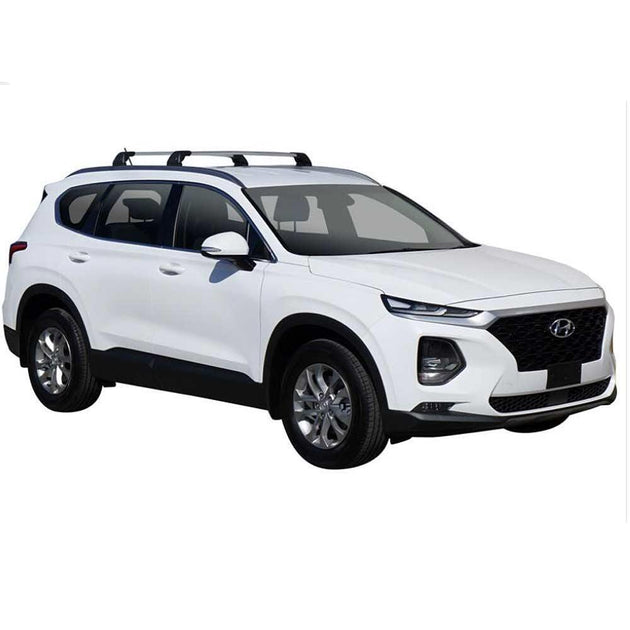 Черни Yakima Flush греди за Hyundai Santa Fe след 2019 година с вградени надлъжни греди