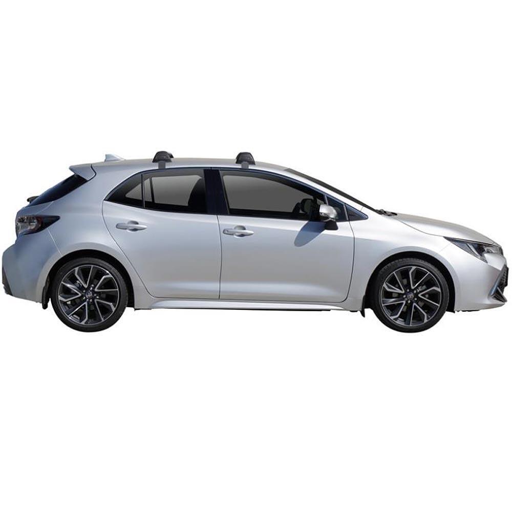 Черни Yakima Flush греди за Toyota Corolla Хечбек след 2019 година